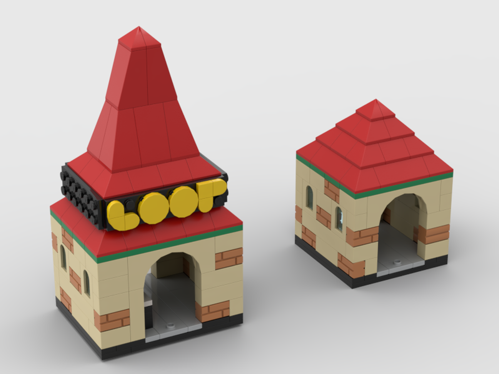 Lego MOC - Entrance/Exit Standard Theme RCT2