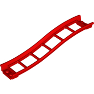 Lego Vehicle Track, Roller Coaster Ramp Small, 3 Bricks Elevation / Red