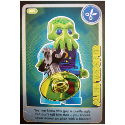 Lego Trading Card, Create The World - Alien Trooper