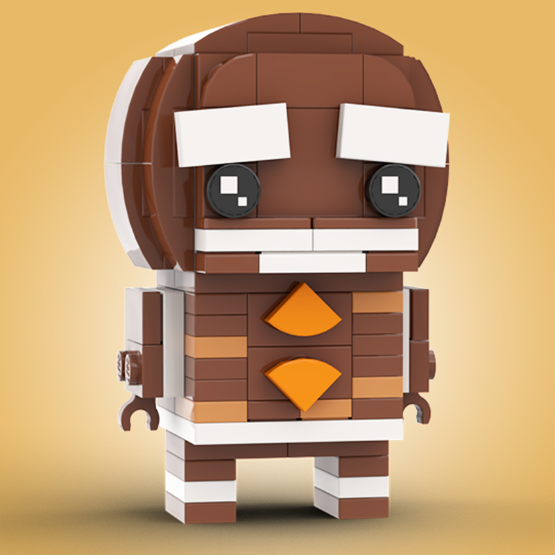 Lego Gingerbread man Go Brick Me Brickheadz MOC Instructions