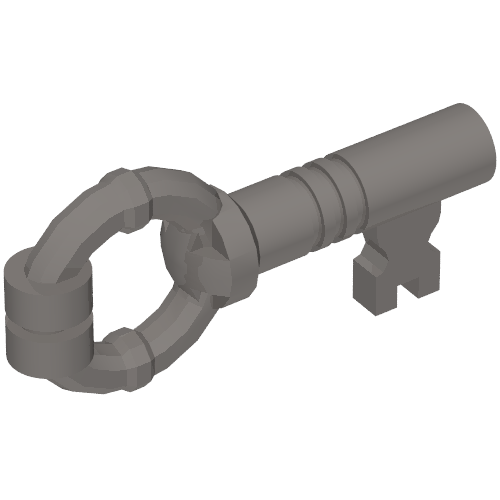 Lego Equipment Key / Dark Bluish Gray