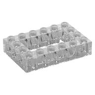 Lego Technic Brick 4 x 6 with 2 x 4 Opening / Trans-Clear