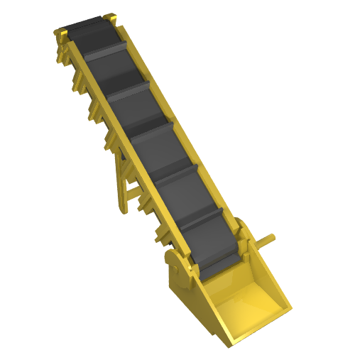 Lego Conveyor Belt (Complete Assembly) / Yellow
