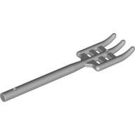 Lego Equipment Pitchfork / Fork, Flat End [Soft] / Light Bluish Gray