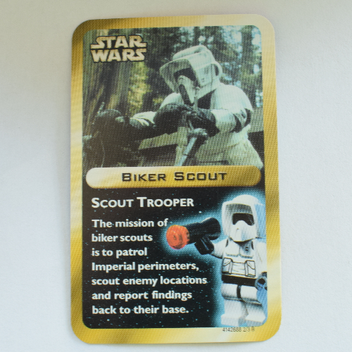 Lego Display Card, Biker Scout 1 / [No Color/Any Color]