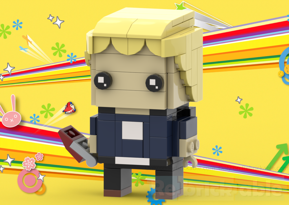 Lego Kanji Tatsumi BrickHead - Persona 4