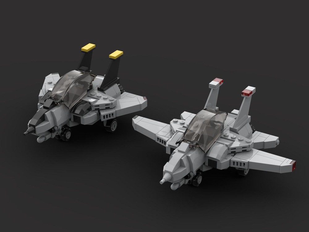 Lego Top gun F-14 Tomcat chibi size jet