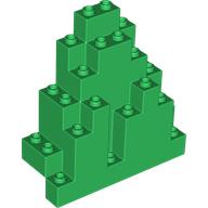 Lego Rock Panel Triangular 3 x 8 x 7 / Green