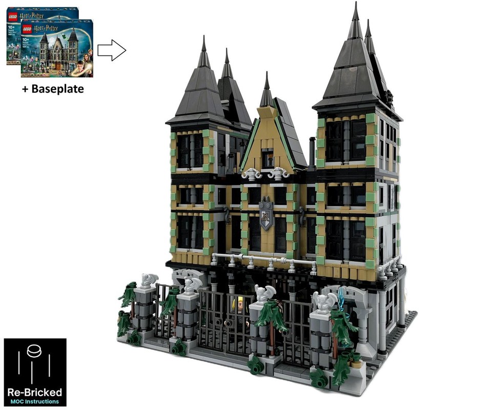 Lego Malfoy Manor Modular Alternate build of 2x 76453