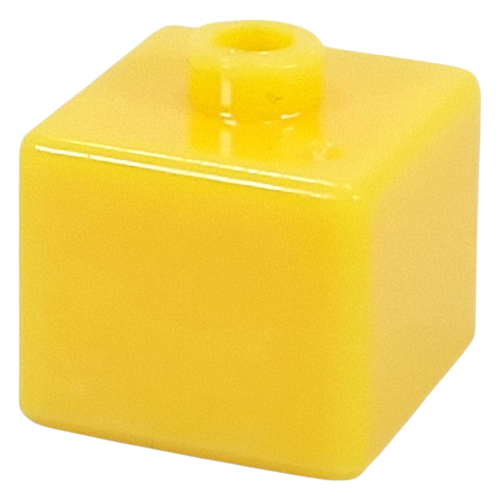 Lego Pen Bead, Square / Yellow