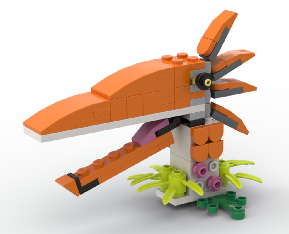 Lego Secretary Bird Head