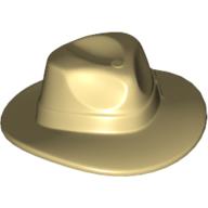 Lego Hat Wide Brim, Outback Style with Wide Belt, Buckle (Fedora) / Tan