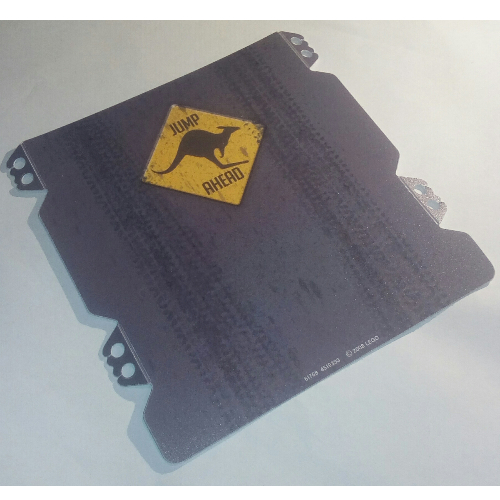 Lego Ramp Cover, with Tyre Tracks and 'JUMP AHEAD' Kangaroo Sign Print