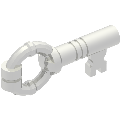 Lego Equipment Key / Chrome Silver