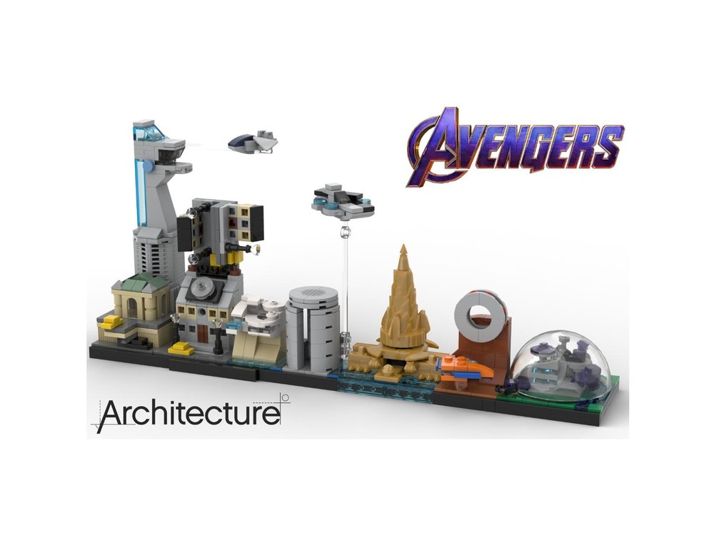 Lego Avengers Skyline Architecture