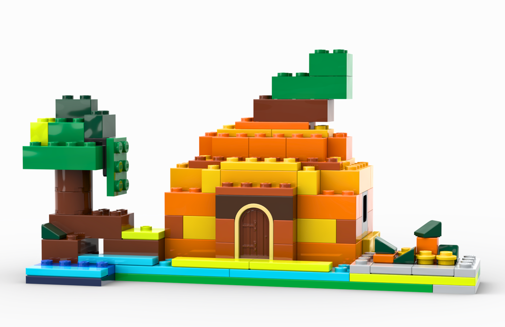 Lego 10696 Minecraft pumpkin farm