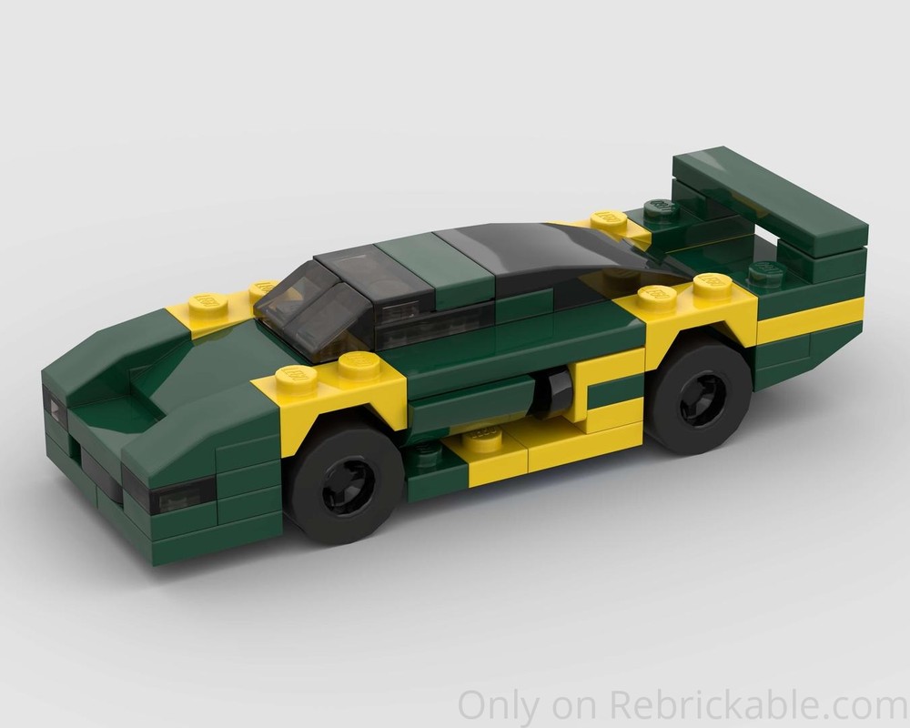 Lego Jaguar XJ220-C (1995) - Half Speed Champions Scale