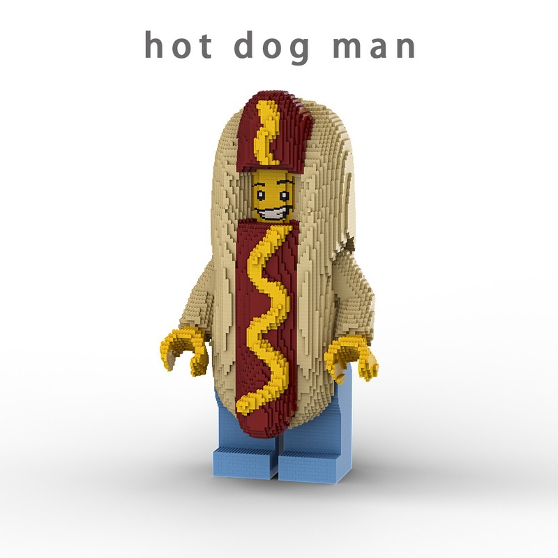 Lego hot dog man