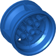 Lego Wheel 43.2 x 26 Technic Racing Small with 6 Pinholes / Blue