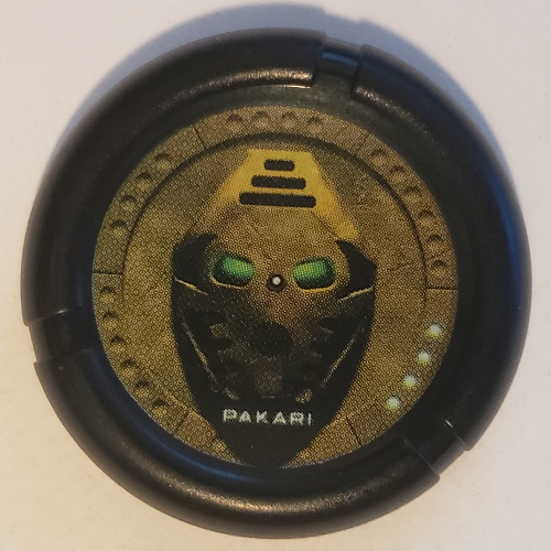 Lego Large Figure Throwing Disk, Bionicle Mask Pakari Print