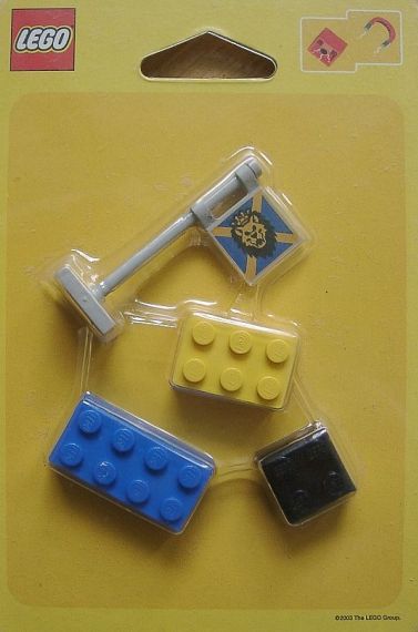 Lego Lion Knights Flag Pole Magnet Set