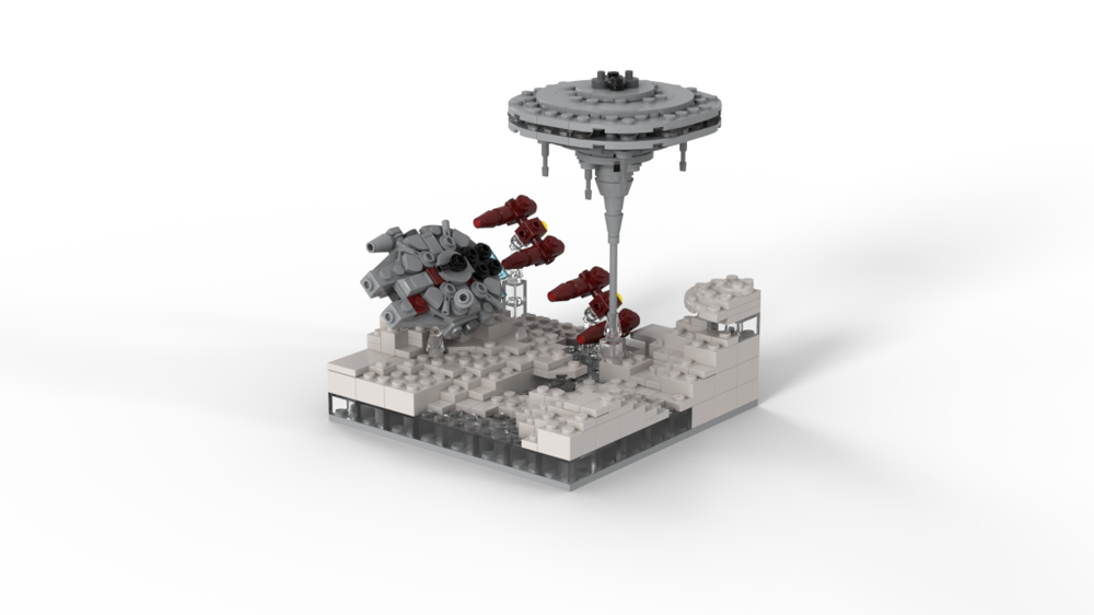 Lego 16X16 Episode 5 : Micro Cloud City with M.Falcon, Cloud Car V1.1