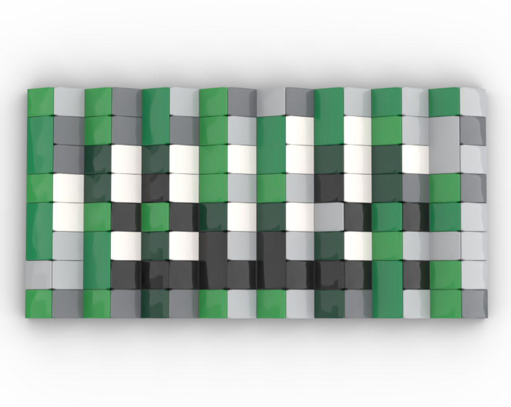 Lego Skeleton Face and Creeper Face