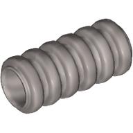 Lego Hose, Ribbed 7mm D. 2L / 1.6cm / Flat Silver