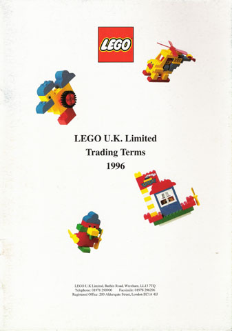 Lego 1996 Dealer Large UK - Trading Terms