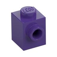 Lego Brick Special 1 x 1 with Stud on 1 Side / Dark Purple