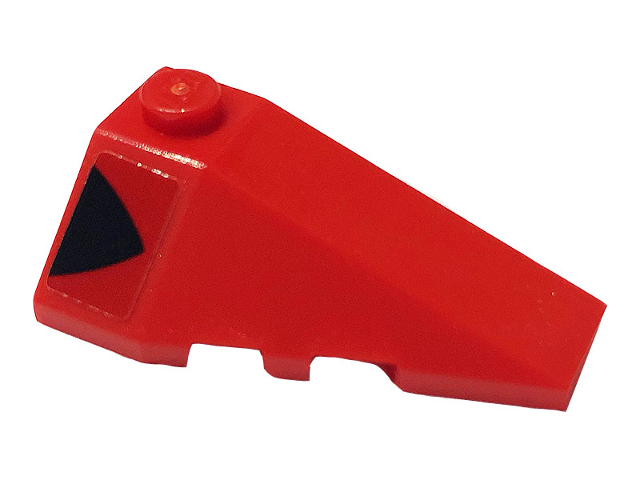 Lego Wedge 4 x 2 Triple Right with Black Arrow Pattern (Sticker) - Set 76895