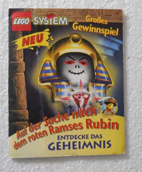 Lego 1998 Insert - Adventurers - 'Auf der Suche nach dem roten Rubin'