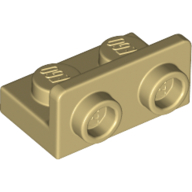 Lego Bracket 1 x 2 - 1 x 2 Inverted / Tan