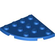 Lego Plate Round Corner 4 x 4 / Blue