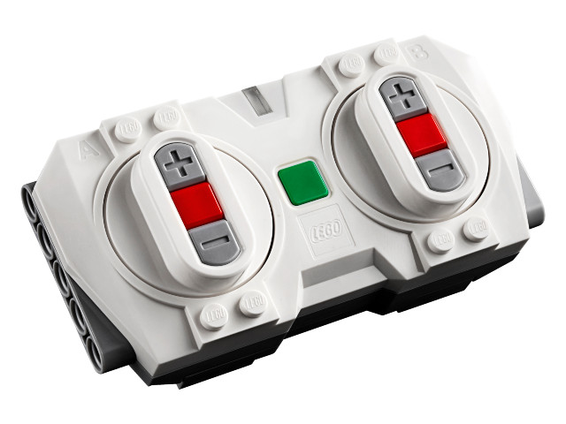 Lego Electric Powered Up Bluetooth Speed Remote Control Unit with Light Bluish Gray Base (35533c00 / 35535c01)