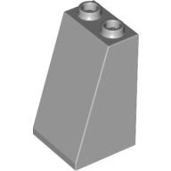 Lego Brick Sloped 75° 2 x 2 x 3 [Hollow Studs] / Light Bluish Gray