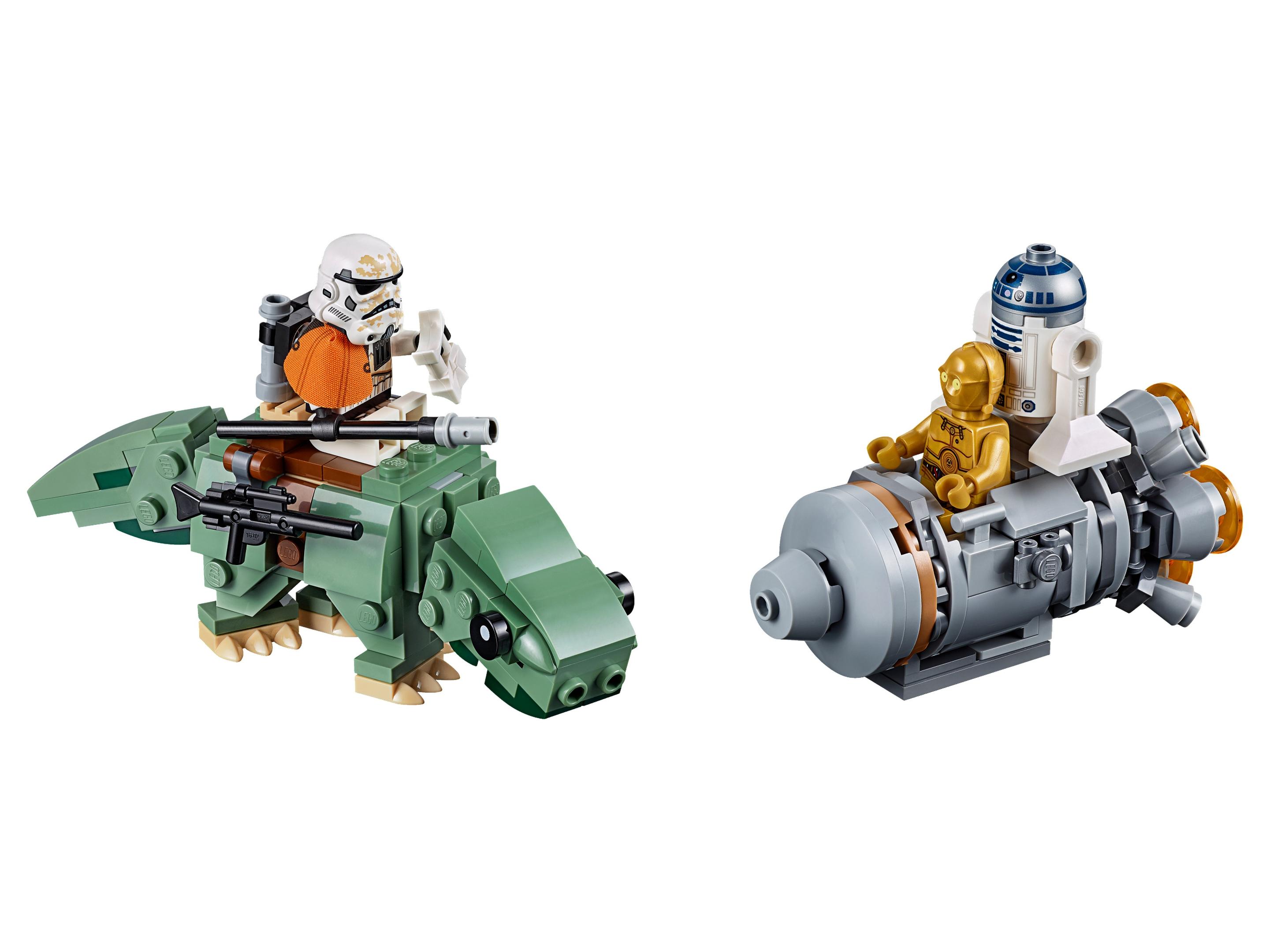Lego Escape Pod vs. Dewback Microfighters