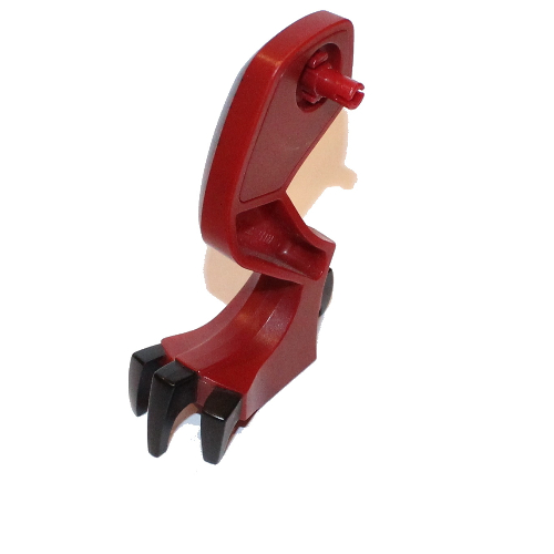 Lego Creature Body Part, Dragon Leg, Right with Black Claws and Hip Print / Dark Red