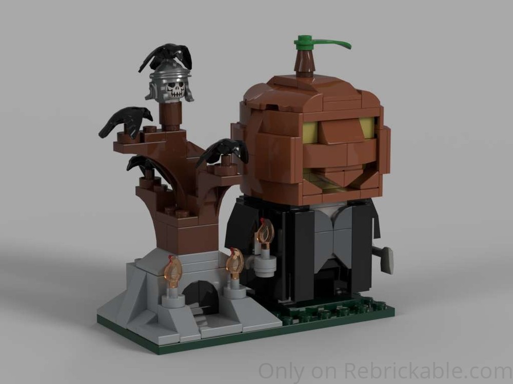 Lego Brick-built Festive: Pumpkin Head