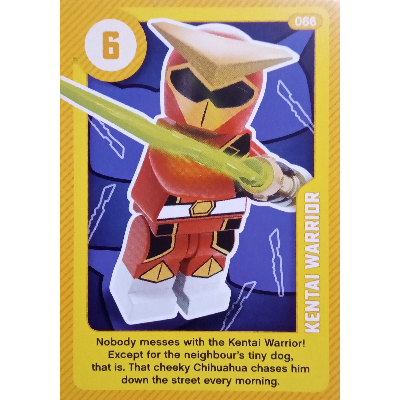 Lego Trading Card, Create the World Living Amazingly - Kentai Warrior