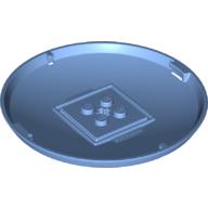 Lego Pod, Bottom Cap 9 x 9 x 1 X-Pod / Medium Blue