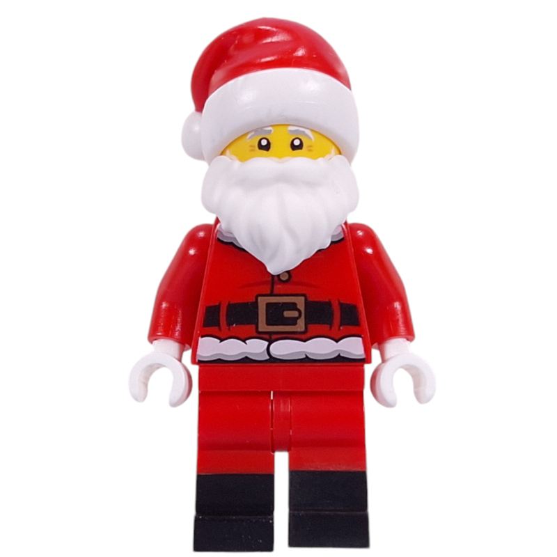 Lego Santa, Black Boots, 3626cpr3560 Head, 102264 Hat