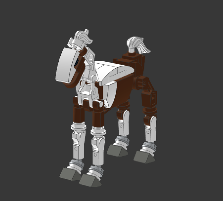 Lego Brick-built Horse
