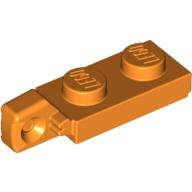 Lego Hinge Plate 1 x 2 Locking with 1 Finger On End, with Groove / Orange