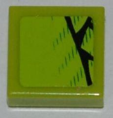 Lego Tile 1 x 1 with Scales Pattern Model Right Side (Sticker) - Set 8231