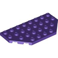 Lego Wedge Plate 4 x 8 Cut Corners / Dark Purple