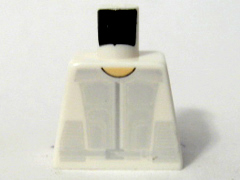 Lego Torso Speed Racer Jumpsuit with Silver Chest Panel Pattern / White