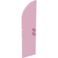 Lego Door 1 x 4 x 11 1/3 Arched Top / Glitter Trans-Dark Pink
