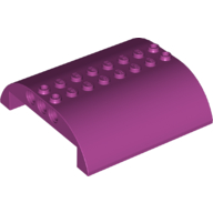 Lego Brick Curved 8 x 8 x 2 Double / Magenta