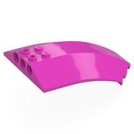 Lego Windscreen 8 x 6 x 2 Curved / Dark Pink